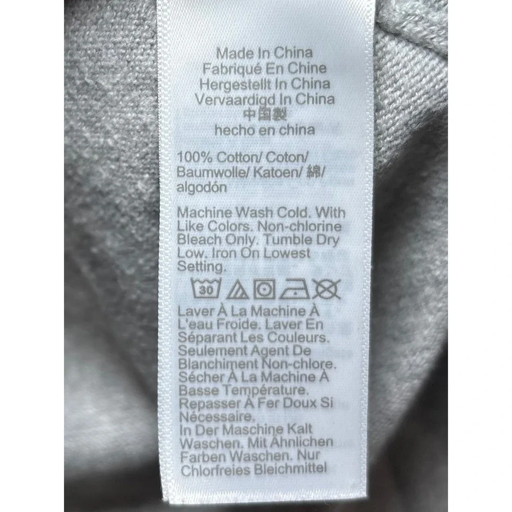 J.Crew Cotton Crewneck Sweater XL Heather Gray Long Sleeve Pullover